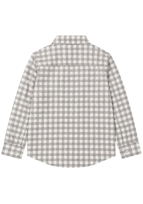 Camicia bambino grigia in cotone Manuel Ritz | 4565GRIGIO